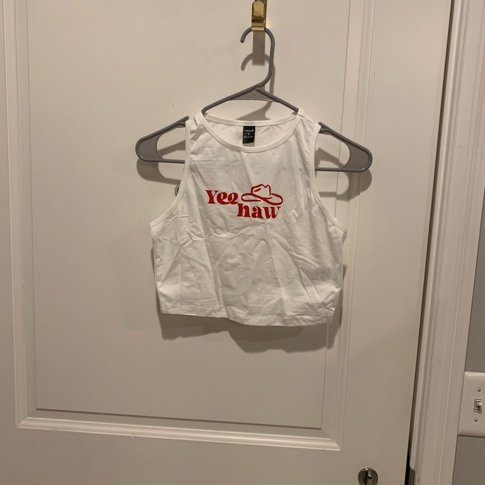 White 'Yee Haw' Tank Top